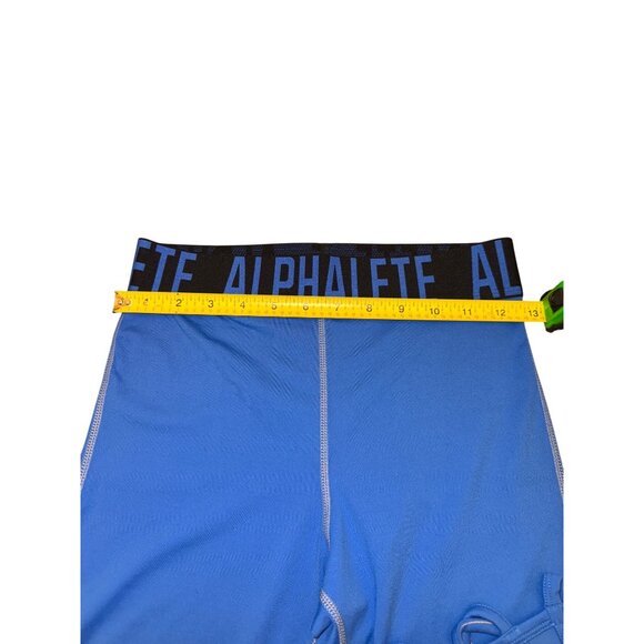 Alphalete Womens Blue Leggings Size S Nylon & Elastane - Picture 3 of 6